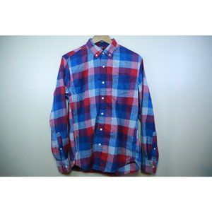 J.Crew Flannel Shirt Men's Size Medium Button Up Collared Casual Long Sleeve